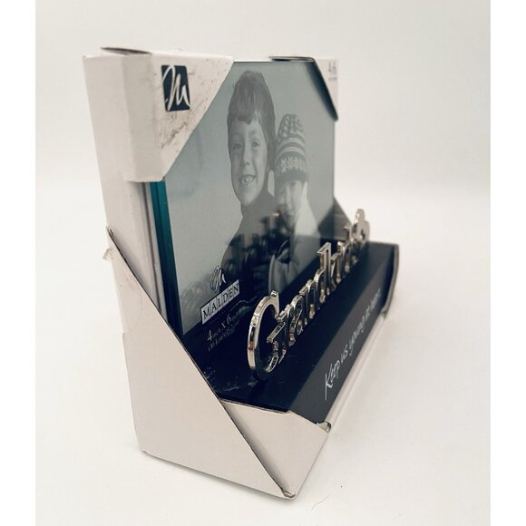 Grandkids Photo Frame 4x6 Picture Shelf Table Desk 3D Glass Grandparents Gift - Picture 6 of 6